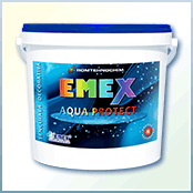 Decorative impermeable plaster “Emex Aqua Protect”