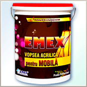 Vopsea acrilica mobila - baza apa “Emex”